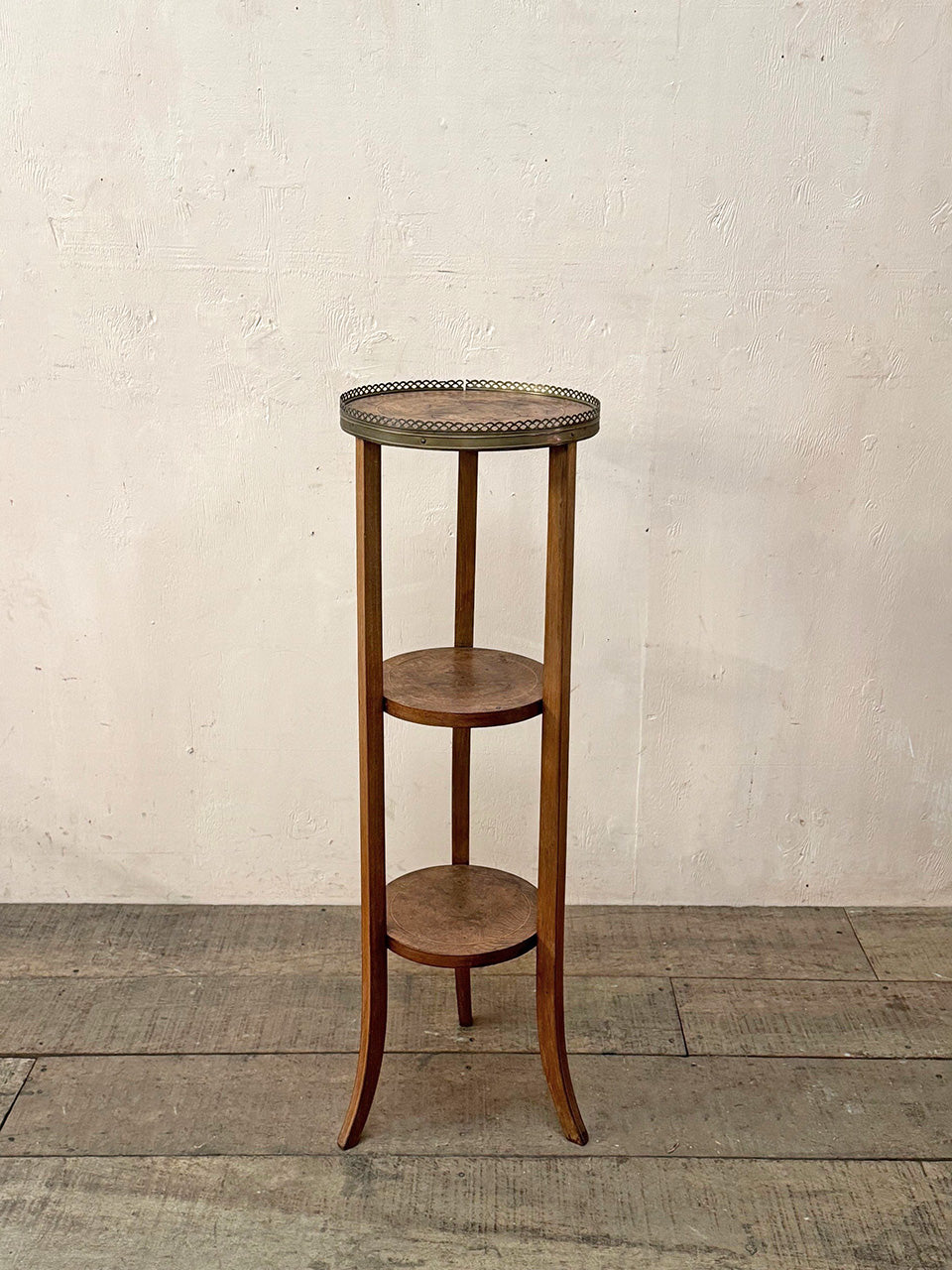 Tiered walnut plant stand