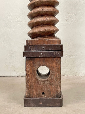 Wine press screw