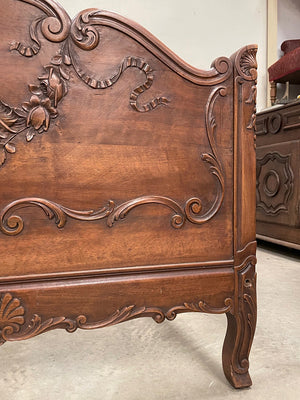 Carved single bed