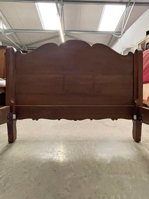 Carved single bed