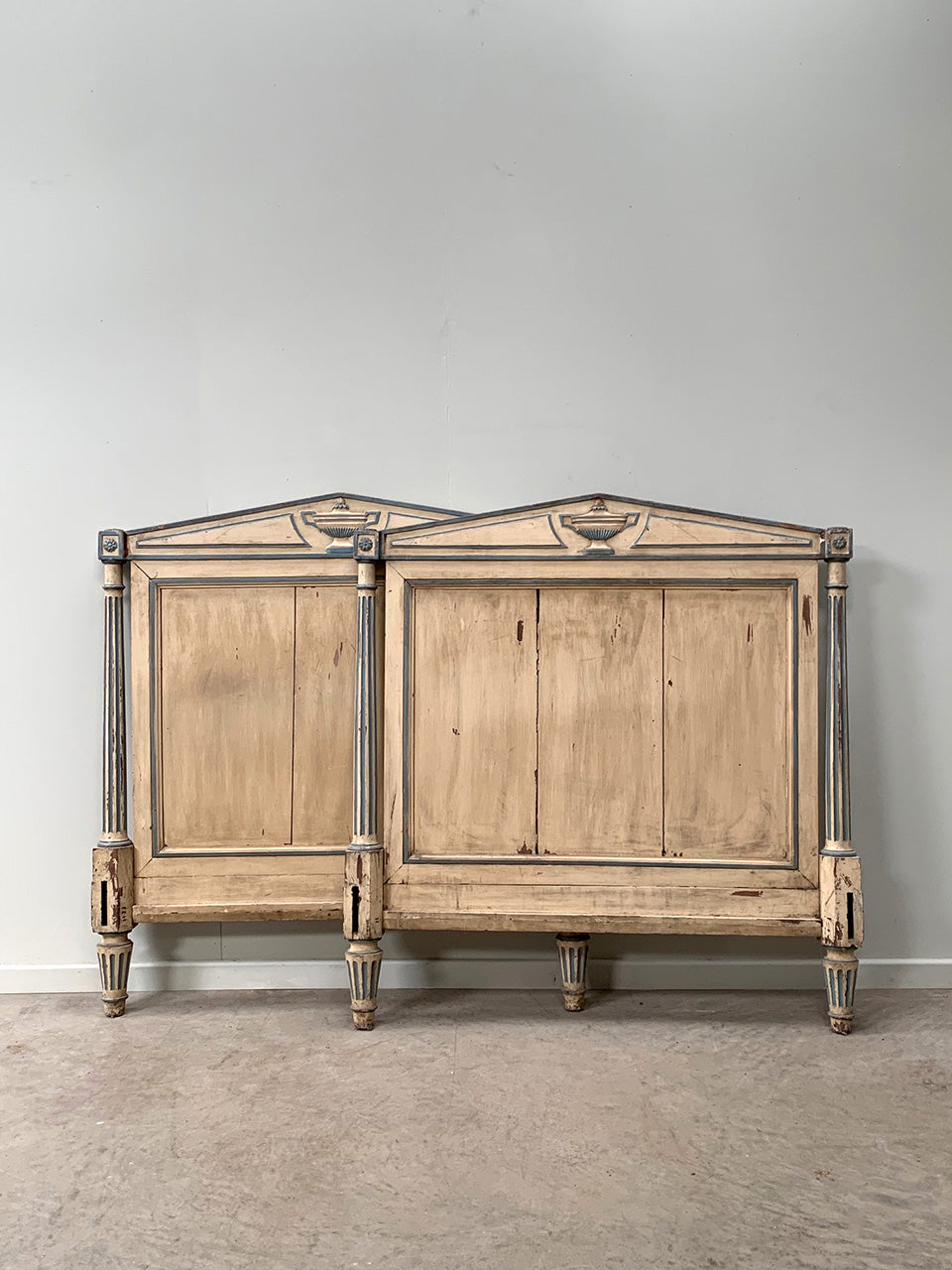 Pair of Directoire bed heads