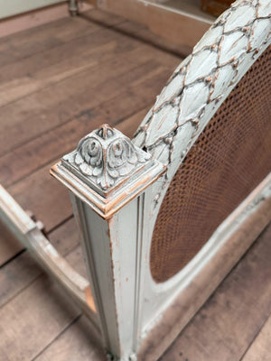 Louis XV cane double bed