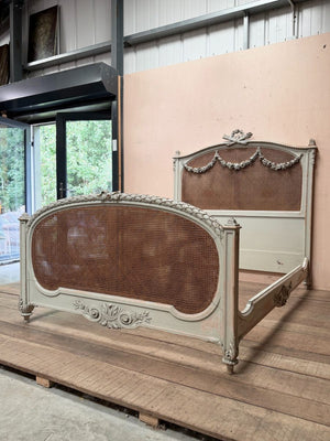 Louis XV cane double bed