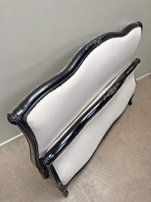 Louis XV ebonised double bed