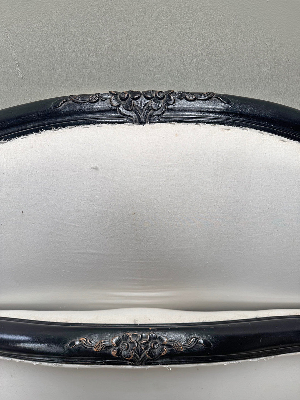 Louis XV ebonised double bed