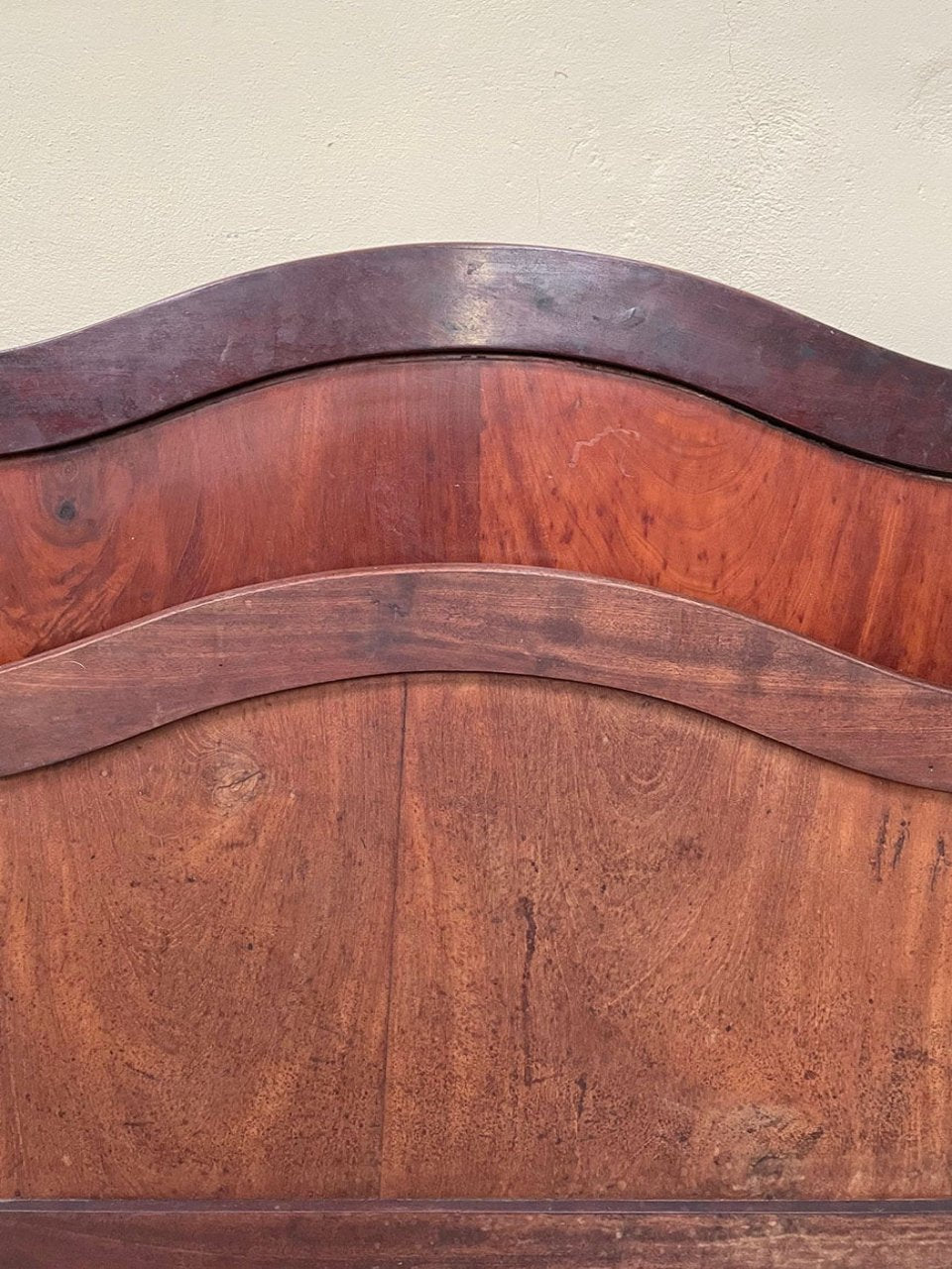 Single mahogany bed