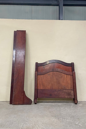 Single mahogany bed