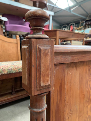 Pitch pine single bed