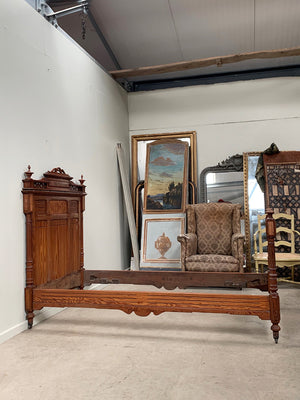 Pitch pine single bed