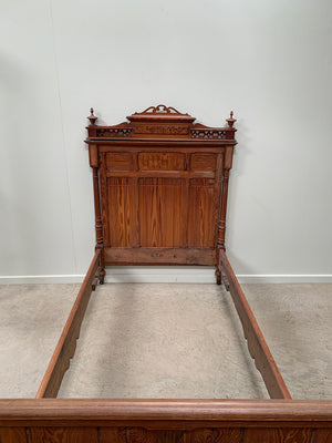 Pitch pine single bed
