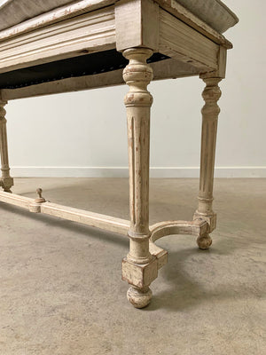 Louis XVI bench with cushion