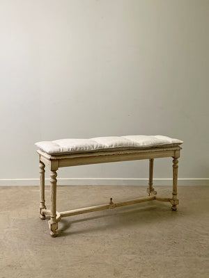 Louis XVI bench with cushion