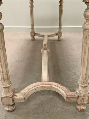 Louis XVI bench with cushion