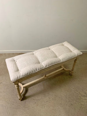 Louis XVI bench with cushion