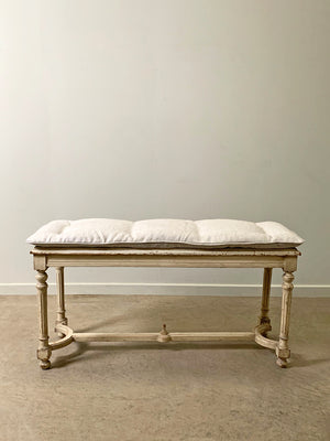 Louis XVI bench with cushion