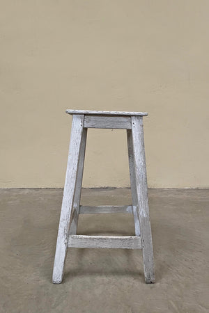 Rustic painted stool