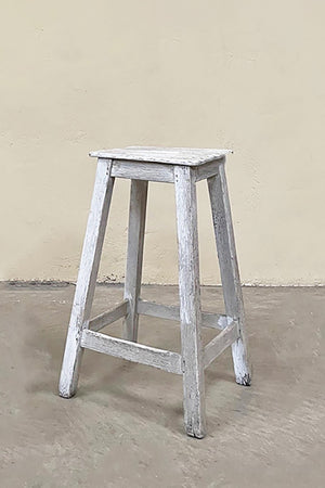 Rustic painted stool