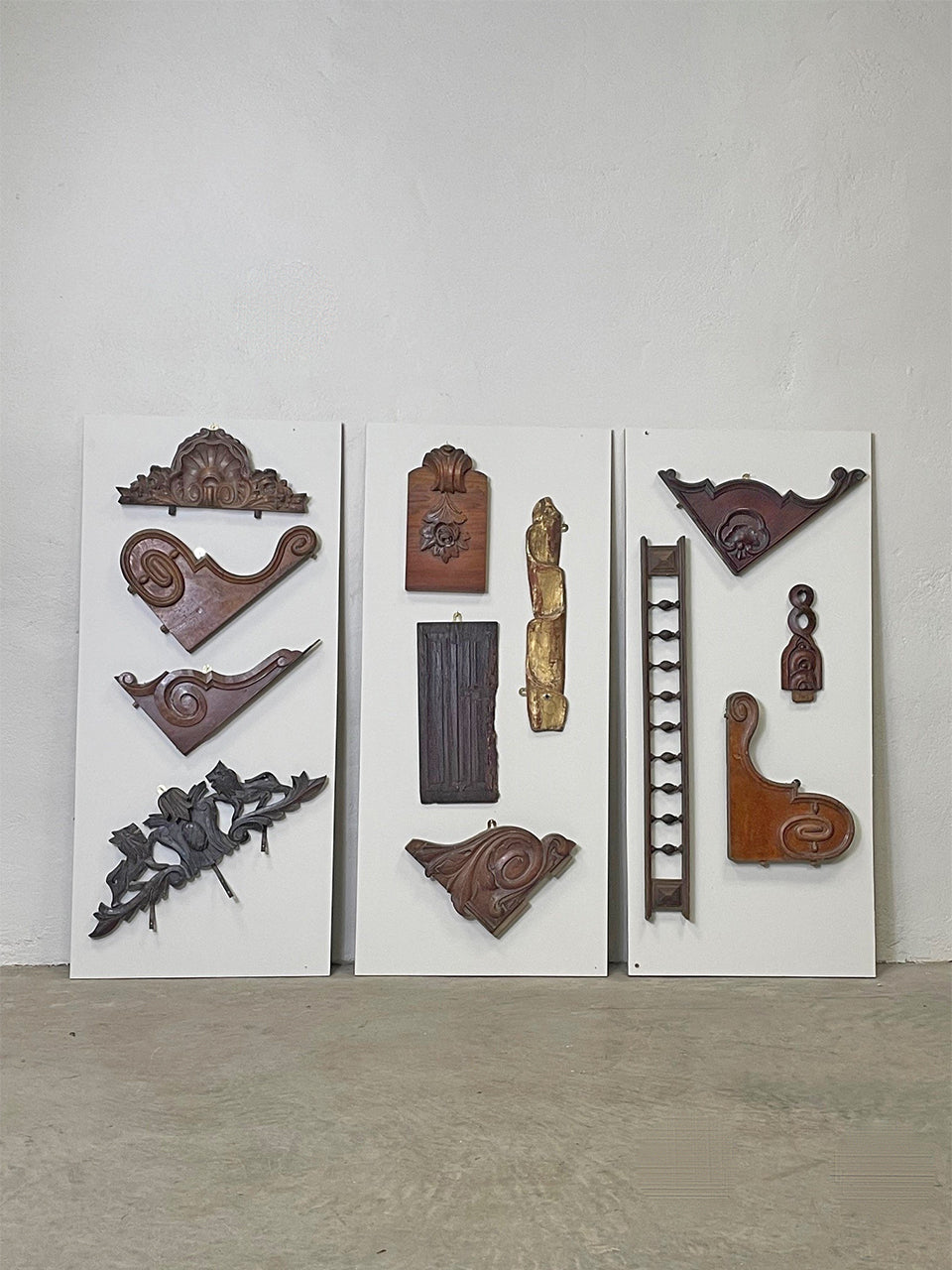 Assorted wooden decorations (from £65)