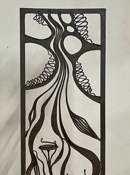 Wrought iron art piece