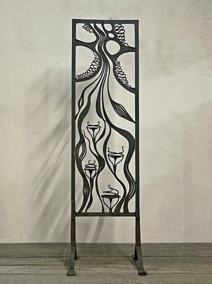 Wrought iron art piece