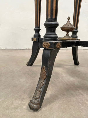 Ebonised jardinière