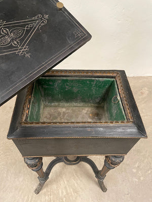 Ebonised jardinière