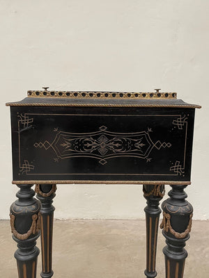 Ebonised jardinière