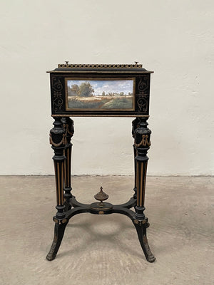 Ebonised jardinière