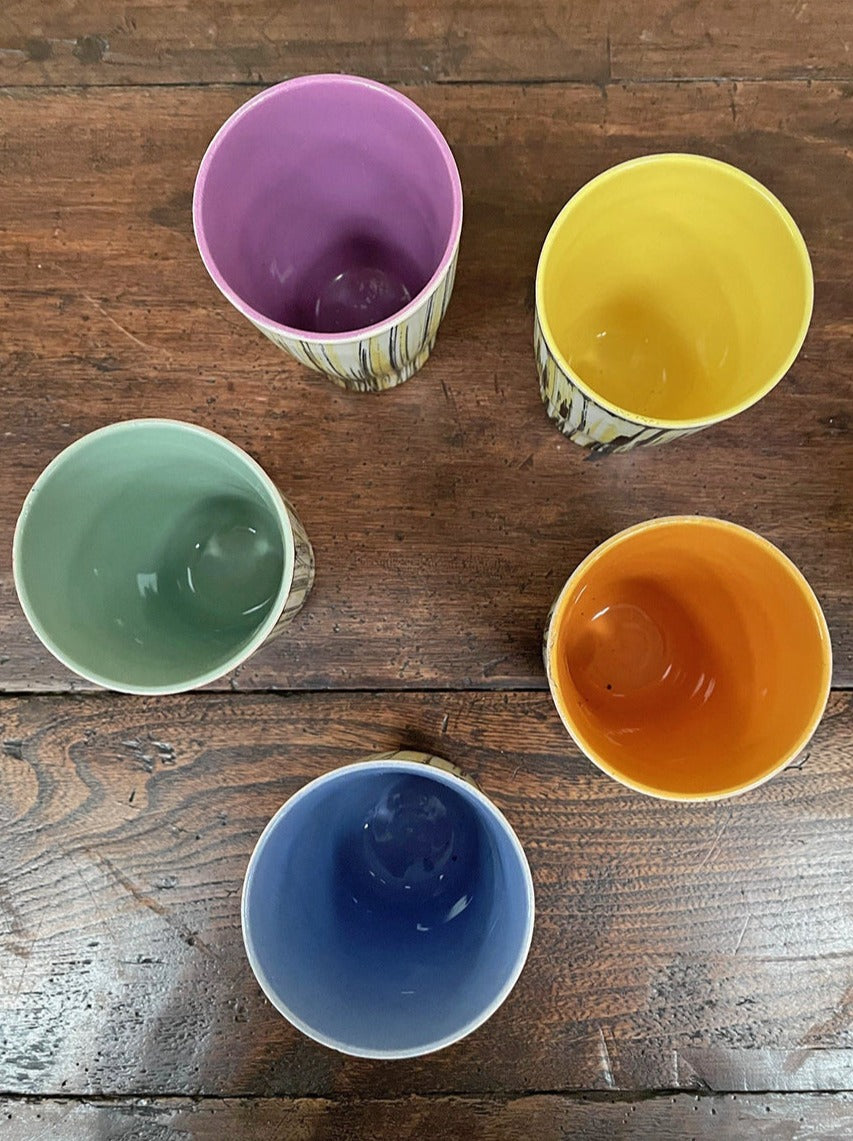 Mid century jug and cups set