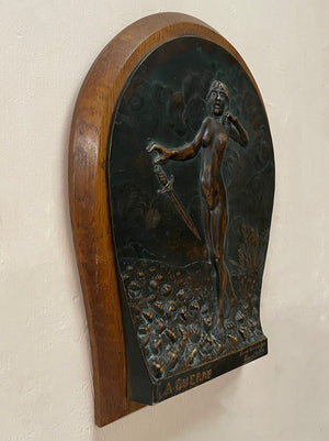 Bronze wall plaque