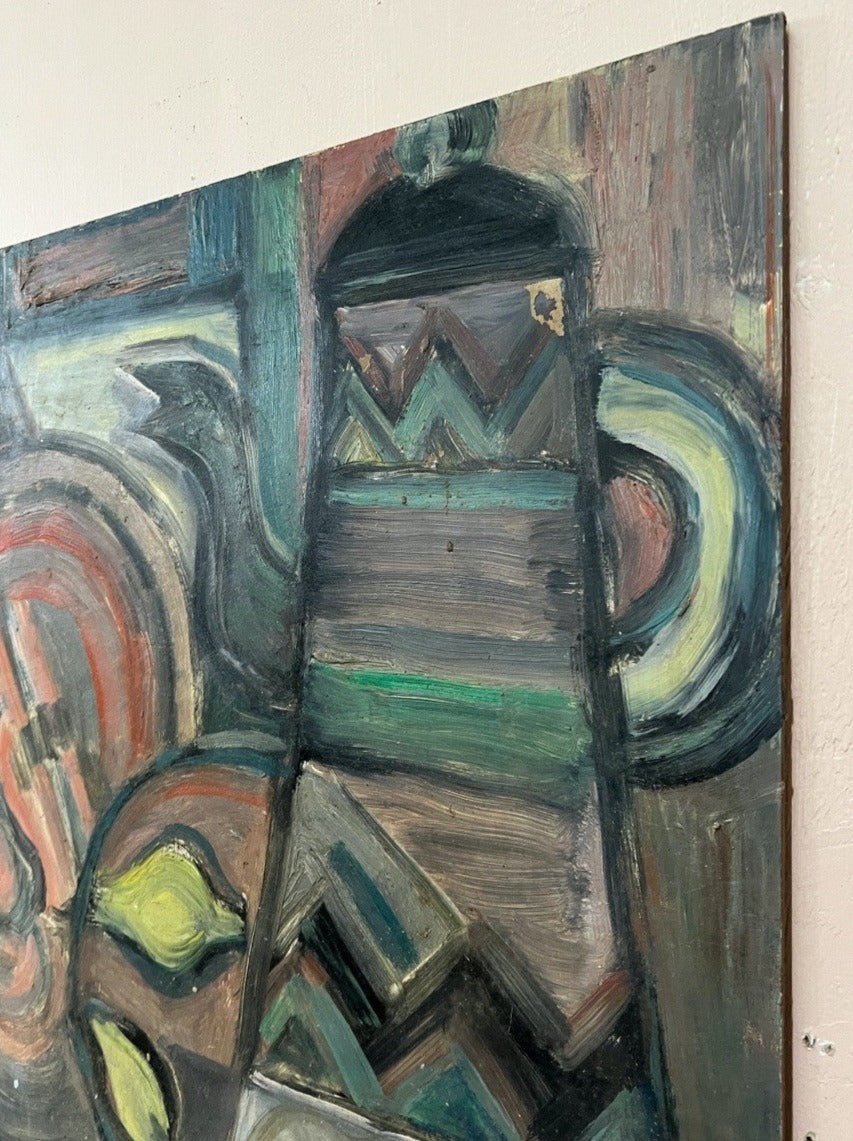 Abstract oil on board