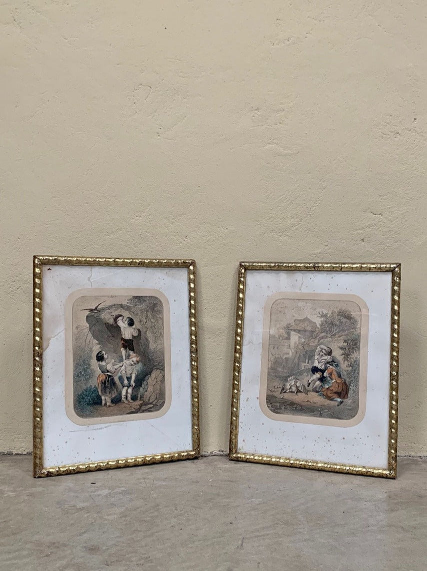 Pair of framed prints