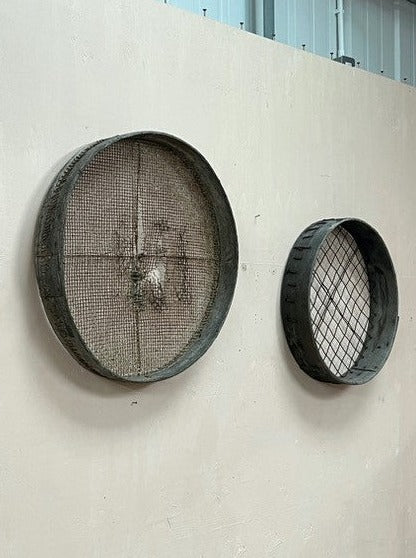 Old sieves (Larger: £85. Smaller: £75)