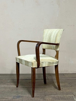 Pair of bridge chairs No.2 'as is' (or £1,200 re-upholstered, ex. fabric)