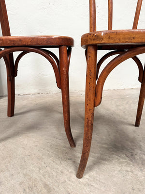Near pair of bentwood bistro chairs