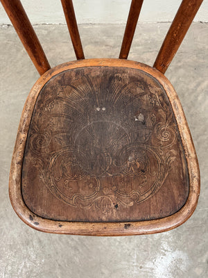 Near pair of bentwood bistro chairs