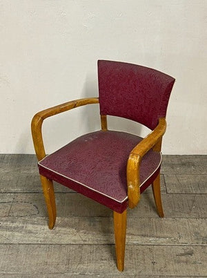 Pair of bridge chairs No.3 'as is' (or £1,200 re-upholstered, ex. fabric)