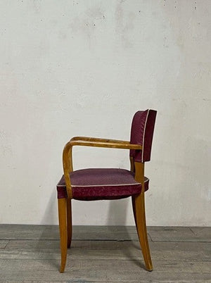 Pair of bridge chairs No.3 'as is' (or £1,200 re-upholstered, ex. fabric)