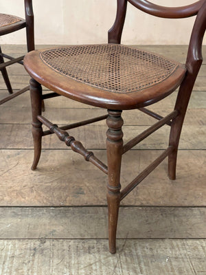 Cane seat occasional chairs (each) (Reserved)