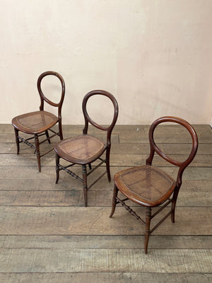Cane seat occasional chairs (each) (Reserved)