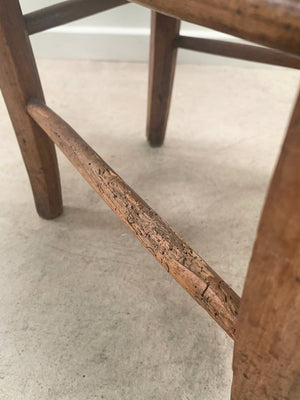 Walnut chairs with rush seats (each)