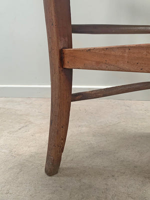 Walnut chairs with rush seats (each)