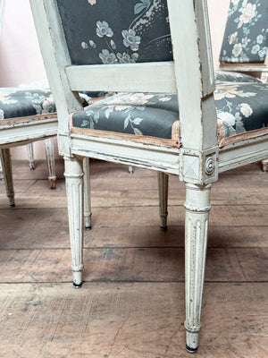 Set of 6 Louis XVI dining chairs