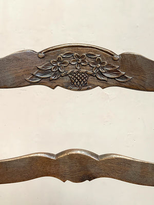 Set of 6 rush seat dining chairs (each)