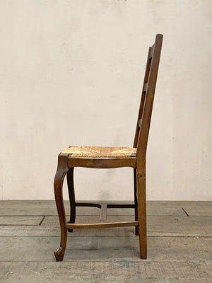 Set of 6 rush seat dining chairs (each)