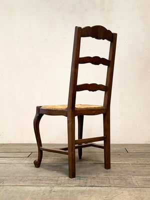 Set of 6 rush seat dining chairs (each)