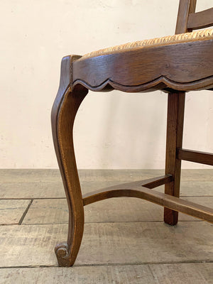 Set of 6 rush seat dining chairs (each)