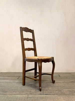 Set of 6 rush seat dining chairs (each)