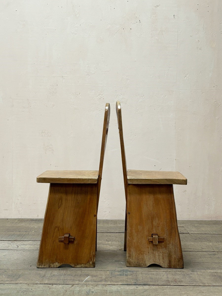 Pair of hall chairs