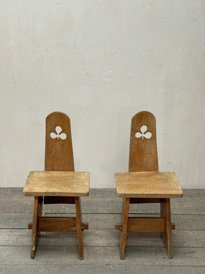 Pair of hall chairs